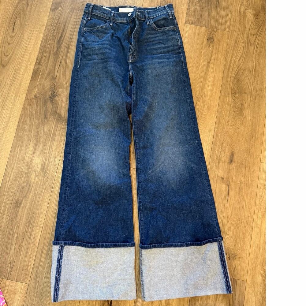 MOTHER The Hustler Roller Sneak Cuff Jeans Kicks & Riffs Size 27